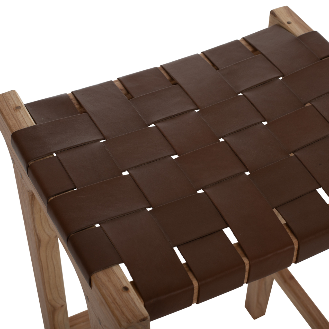 BAR STOOL HM99382.01 SOLID TEAK NATURAL 40X35X65H [4]
