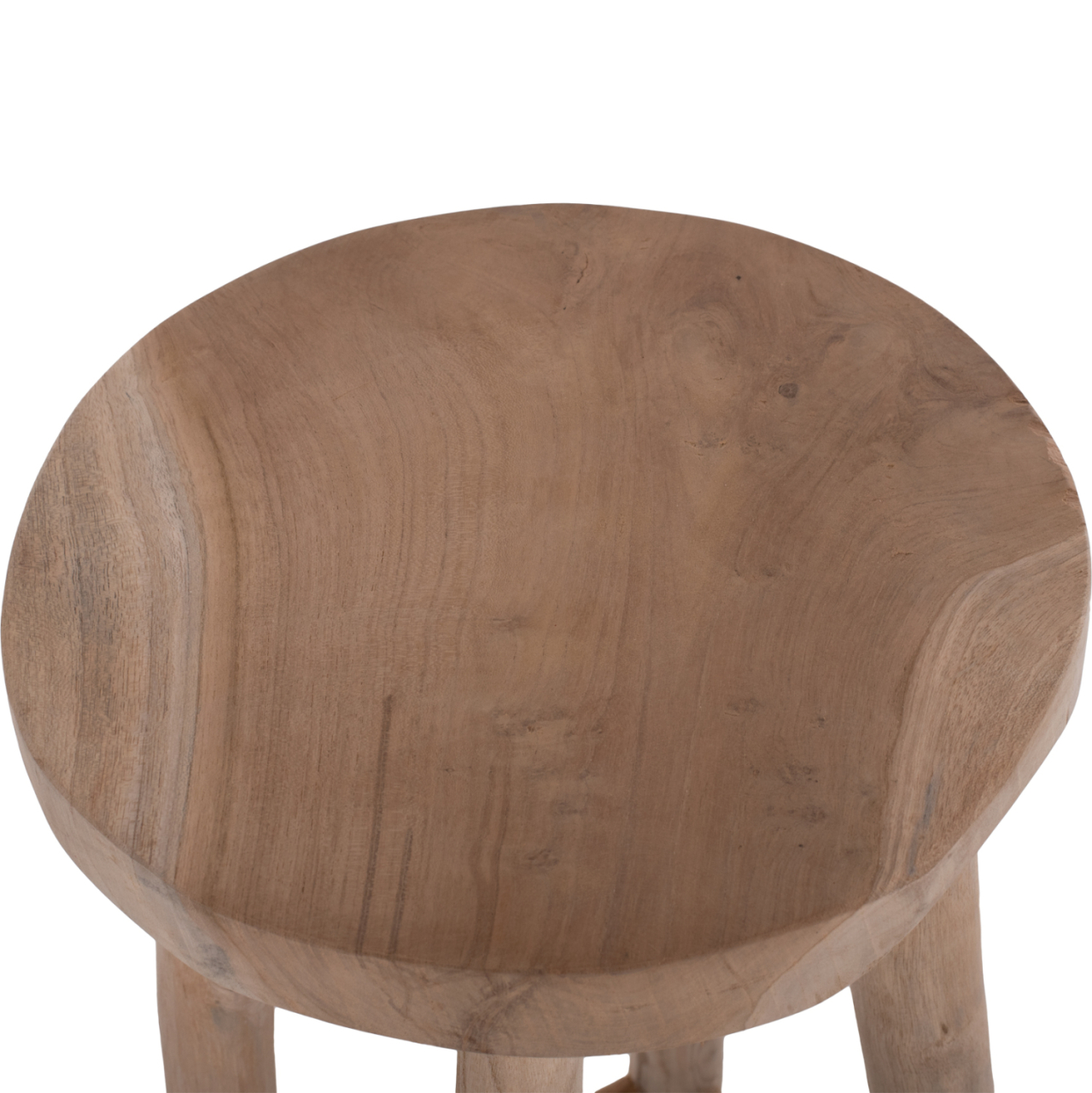 BAR STOOL KONT HM9338 SOLID TEAK NATURAL Φ34,5Χ71,5Hcm. [4]