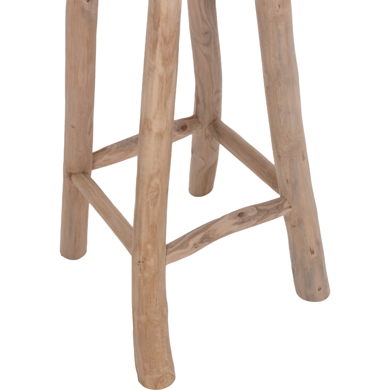 BAR STOOL KONT HM9338 SOLID TEAK NATURAL Φ34,5Χ71,5Hcm. [6]