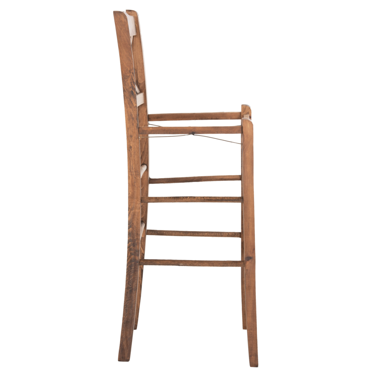 BAR STOOL LUCIUS HM5586.01 BEECH WOOD IMPREGNATED IN WALNUT COLOR 40,5x40x105Hcm.FRAME ONLY [4]