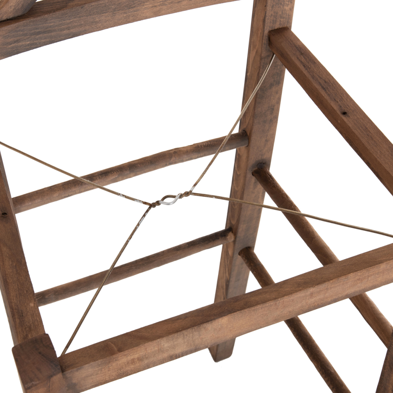 BAR STOOL LUCIUS HM5586.01 BEECH WOOD IMPREGNATED IN WALNUT COLOR 40,5x40x105Hcm.FRAME ONLY [8]
