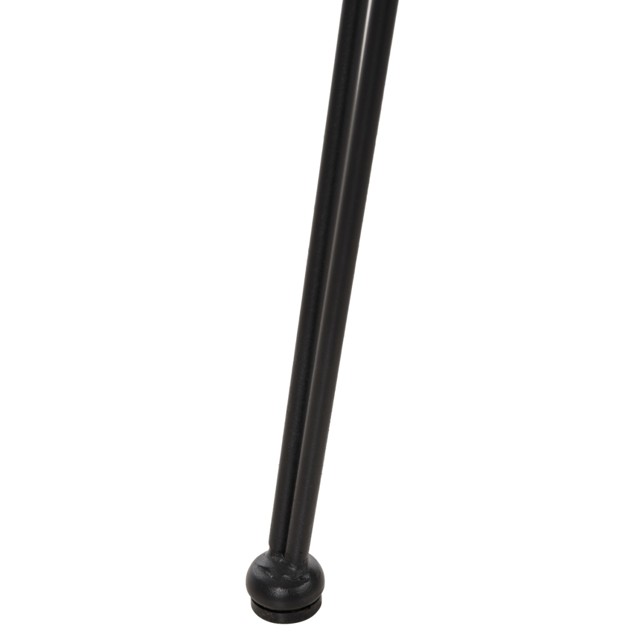 BAR STOOL MED.HEIGHT ALLEGRA HM5643.11 METALandCUSHION BLACK-WICKER BEIGE 50x55x103Hcm. [10]