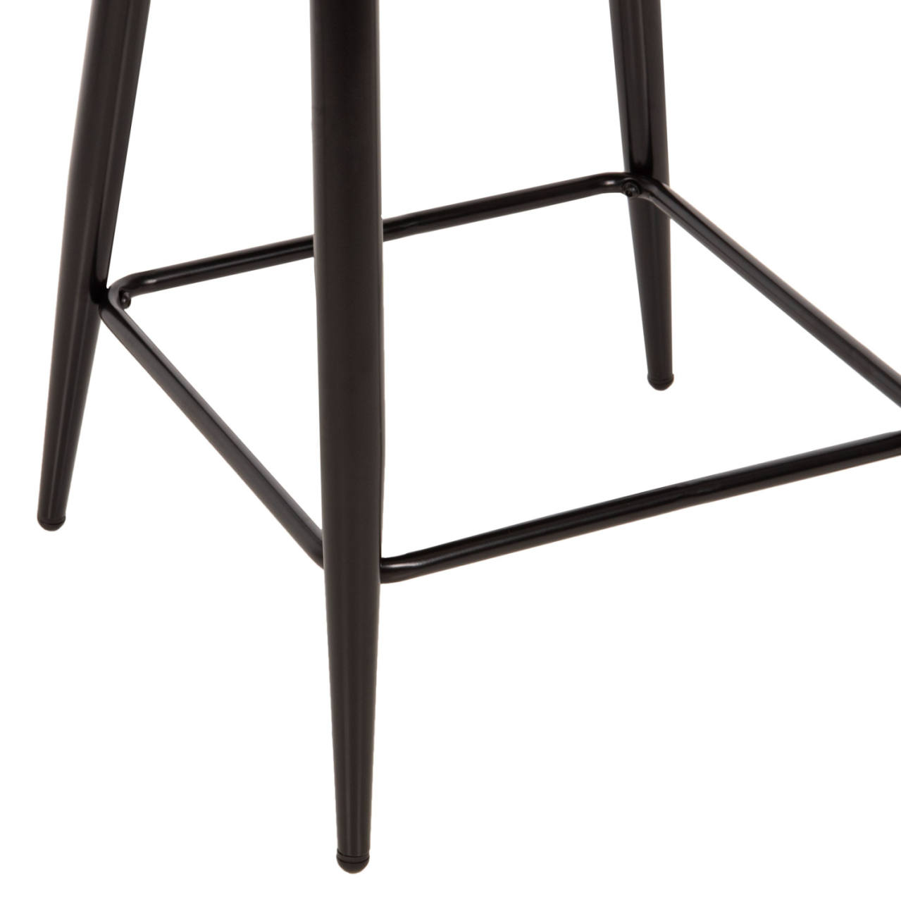 BAR STOOL MEDIUM HEIGHT ΗΜ8586.03 GREΕΝ BOUCLE FABRIC-BLACK METAL LEGS 55x62x105H cm [9]