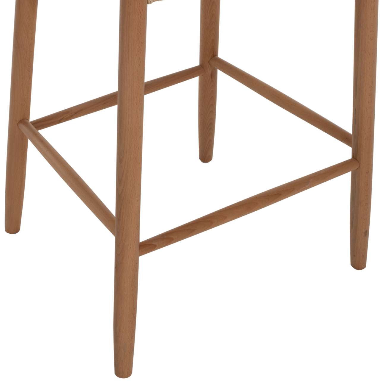 BAR STOOL MEDIUM HEIGHT BEECH WOOD-ROPE 44x46x65Hcm.HM9321.01 [7]