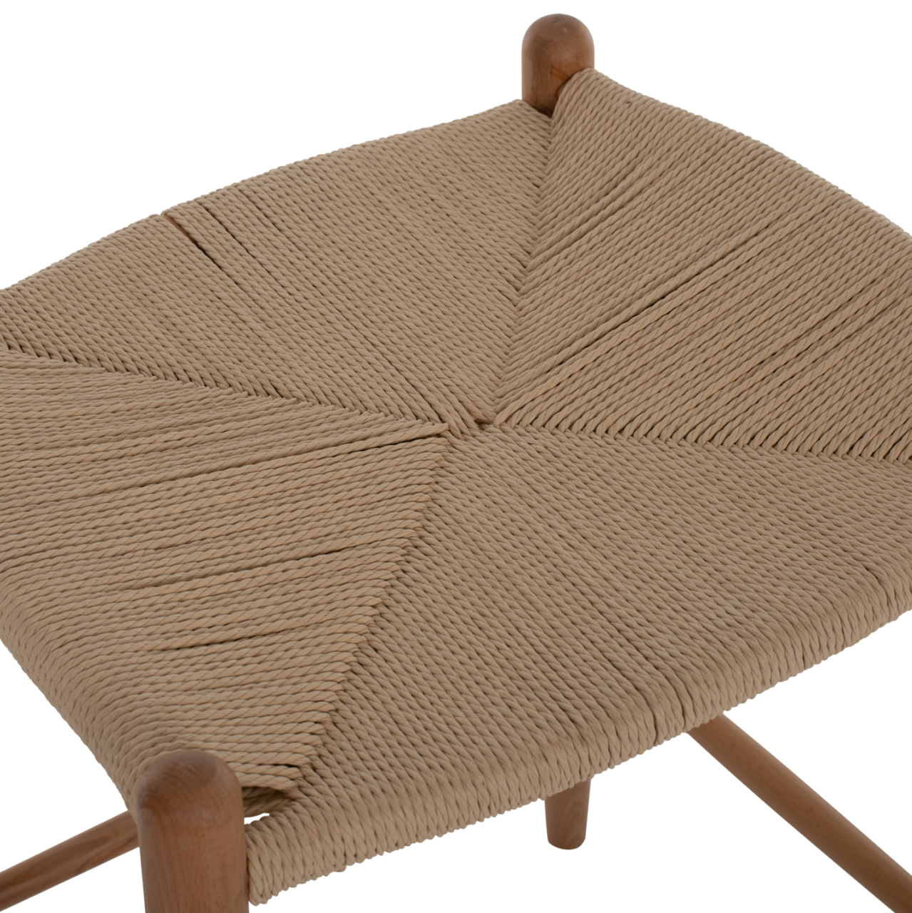 BAR STOOL MEDIUM HEIGHT BEECH WOOD-ROPE 44x46x65Hcm.HM9321.01 [6]