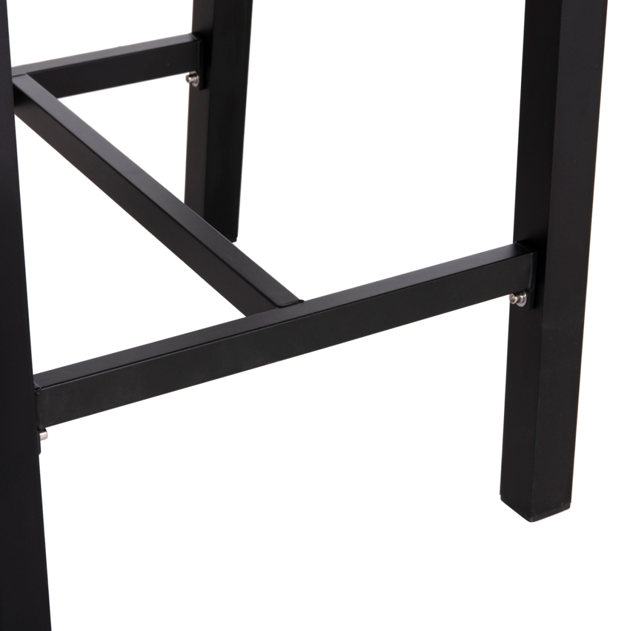 BAR STOOL MEDIUM HEIGHT HOWARD HM5791.23 ALUMINUM IN BLACK--DARK GREY ROPE 47.5x55x94.5Hcm. [10]