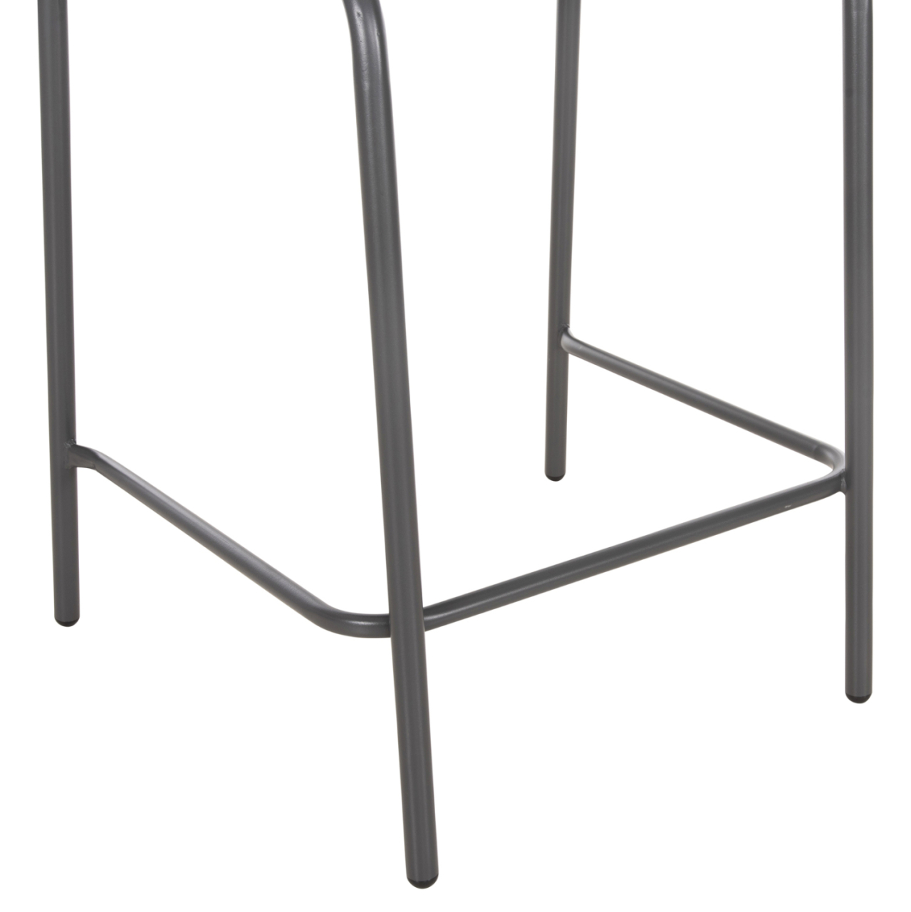 BAR STOOL MEDIUM HEIGHT LAURA HM6065.01 METAL FRAME AND ALUMINUM IN GREY 58.5x58x104H cm. [10]