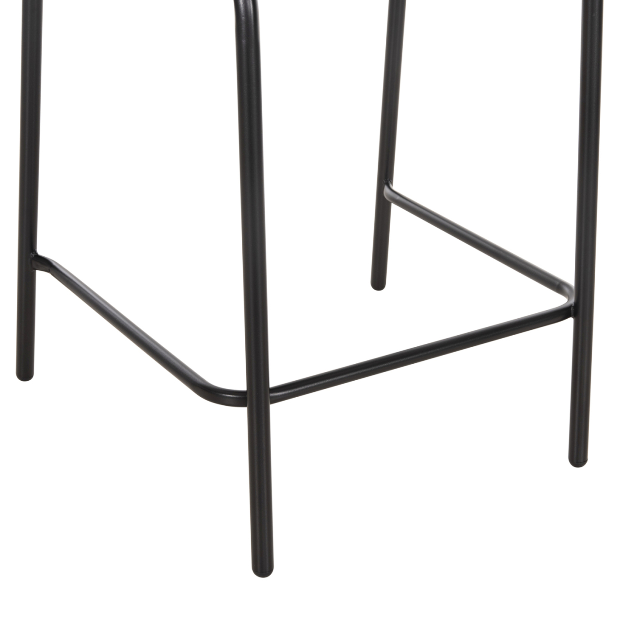 BAR STOOL MEDIUM HEIGHT LAURA HM6065.03 METAL FRAME AND ALUMINUM IN BLACK 58.5x58x104H cm. [10]
