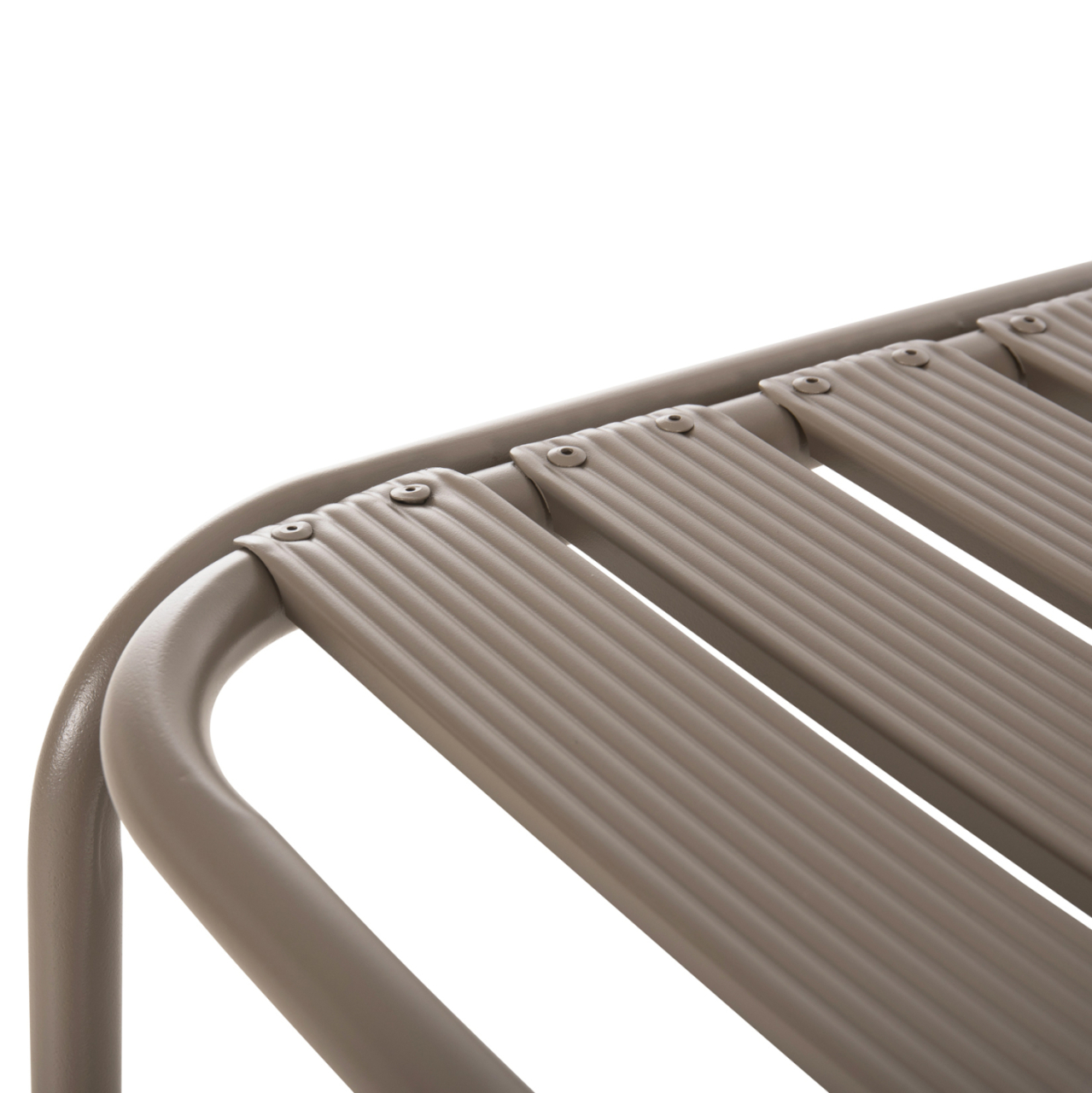 BAR STOOL MEDIUM HEIGHT LAURA HM6065.04 METAL FRAME AND ALUMINUM IN CHAMPAGNE COLOR 58.5x58x104H [9]