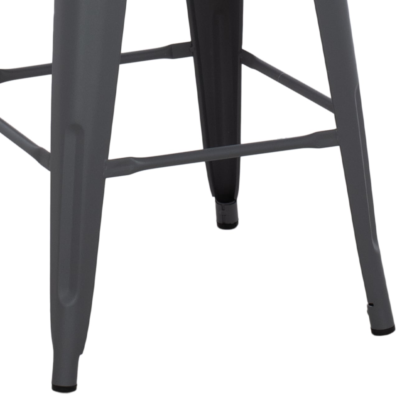 BAR STOOL MEDIUM HEIGHT MELITA-PRO HM8573.50 METAL IN GREY 43x43x67Hcm. [6]