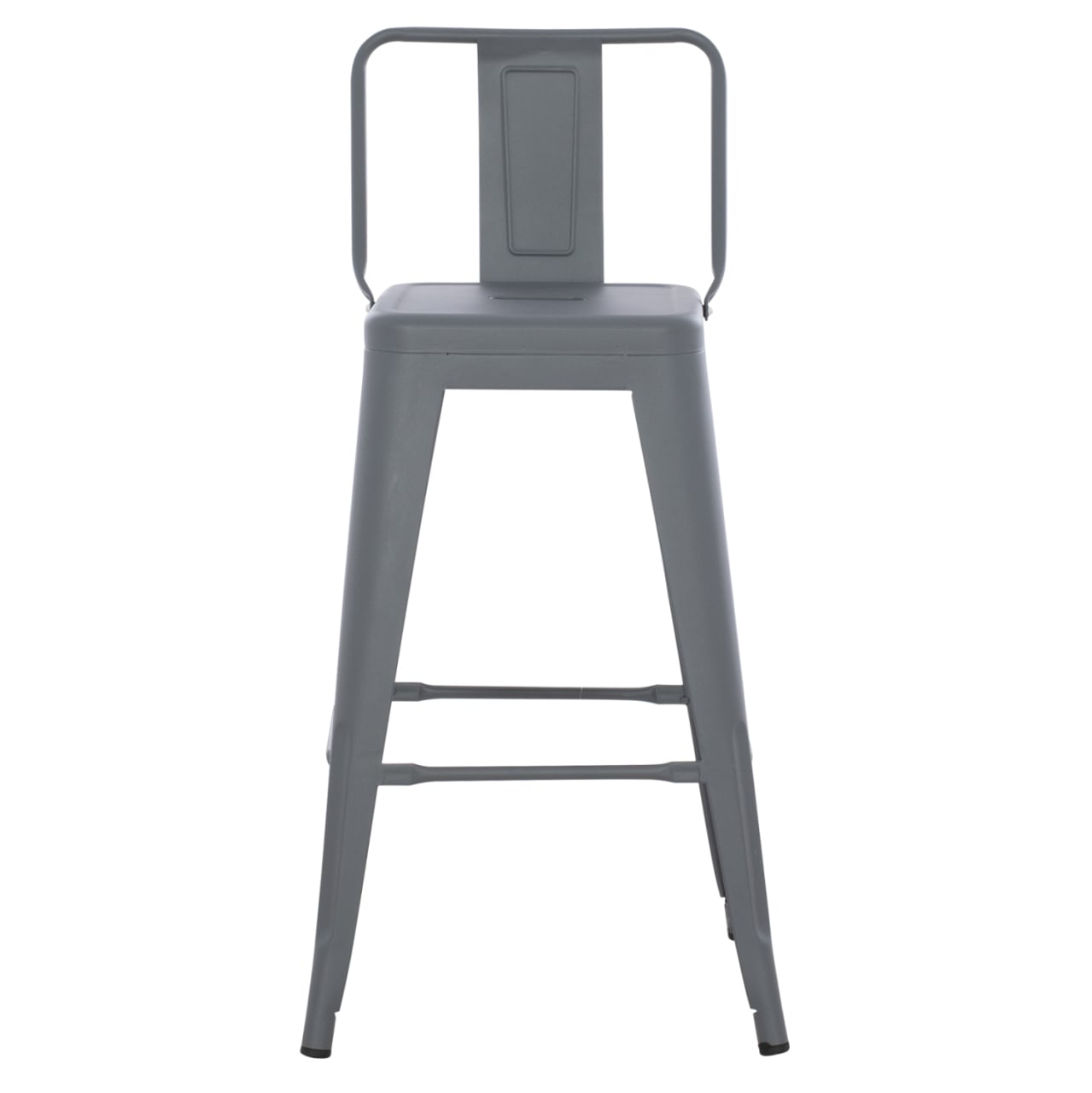 BAR STOOL MEDIUM HEIGHT MELITA-PRO HM8574.50 METAL IN GREY 43x43x88Hcm. [3]