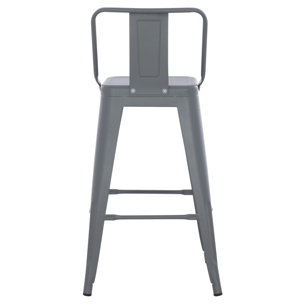 BAR STOOL MEDIUM HEIGHT MELITA-PRO HM8574.50 METAL IN GREY 43x43x88Hcm. [6]