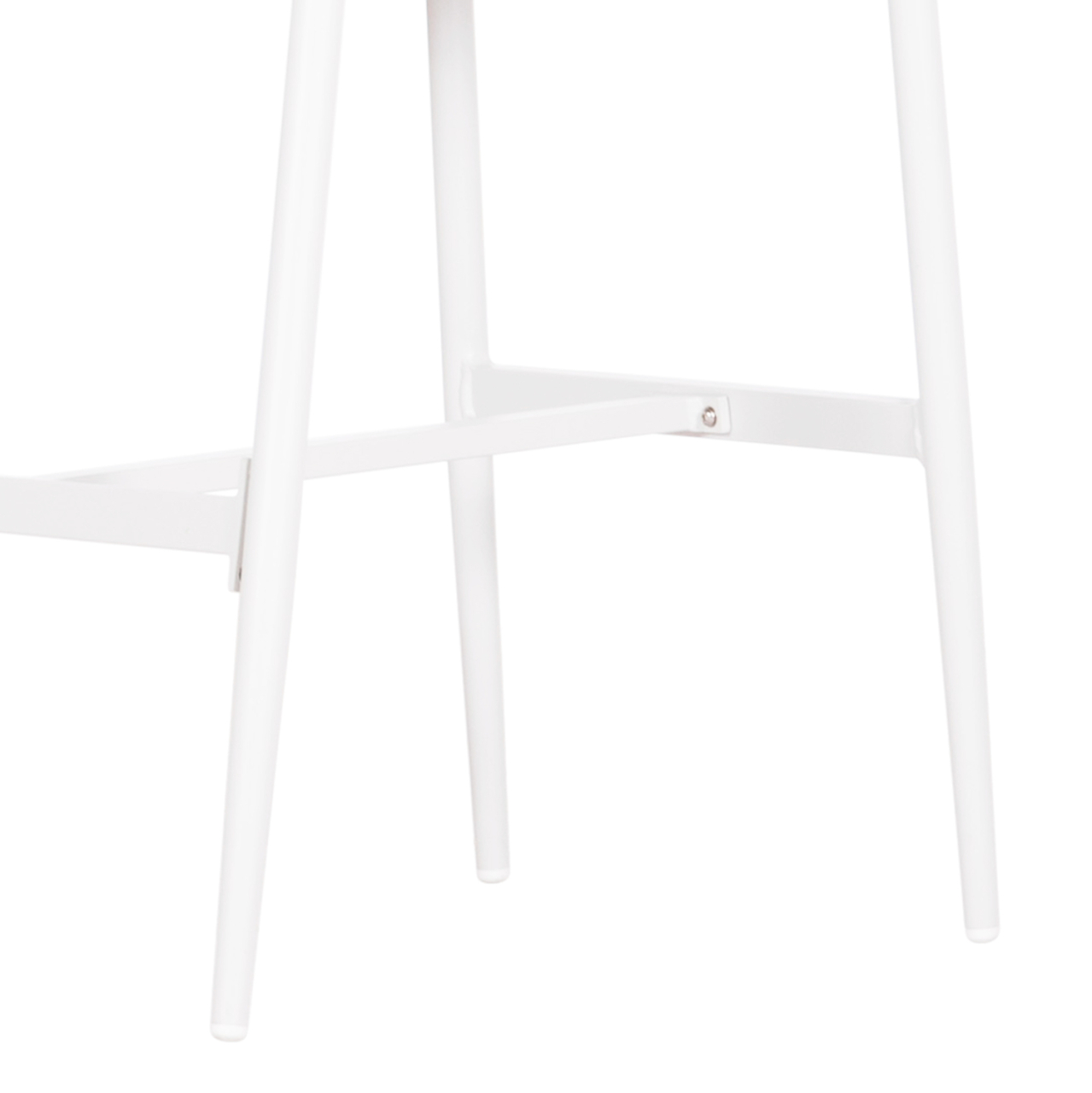 BAR STOOL MEDIUM HEIGHT NOJO HM5920.01 WHITE ALUMINUM--BEIGE SYNTHETIC RATTAN 40x55.5x99Hcm. [10]