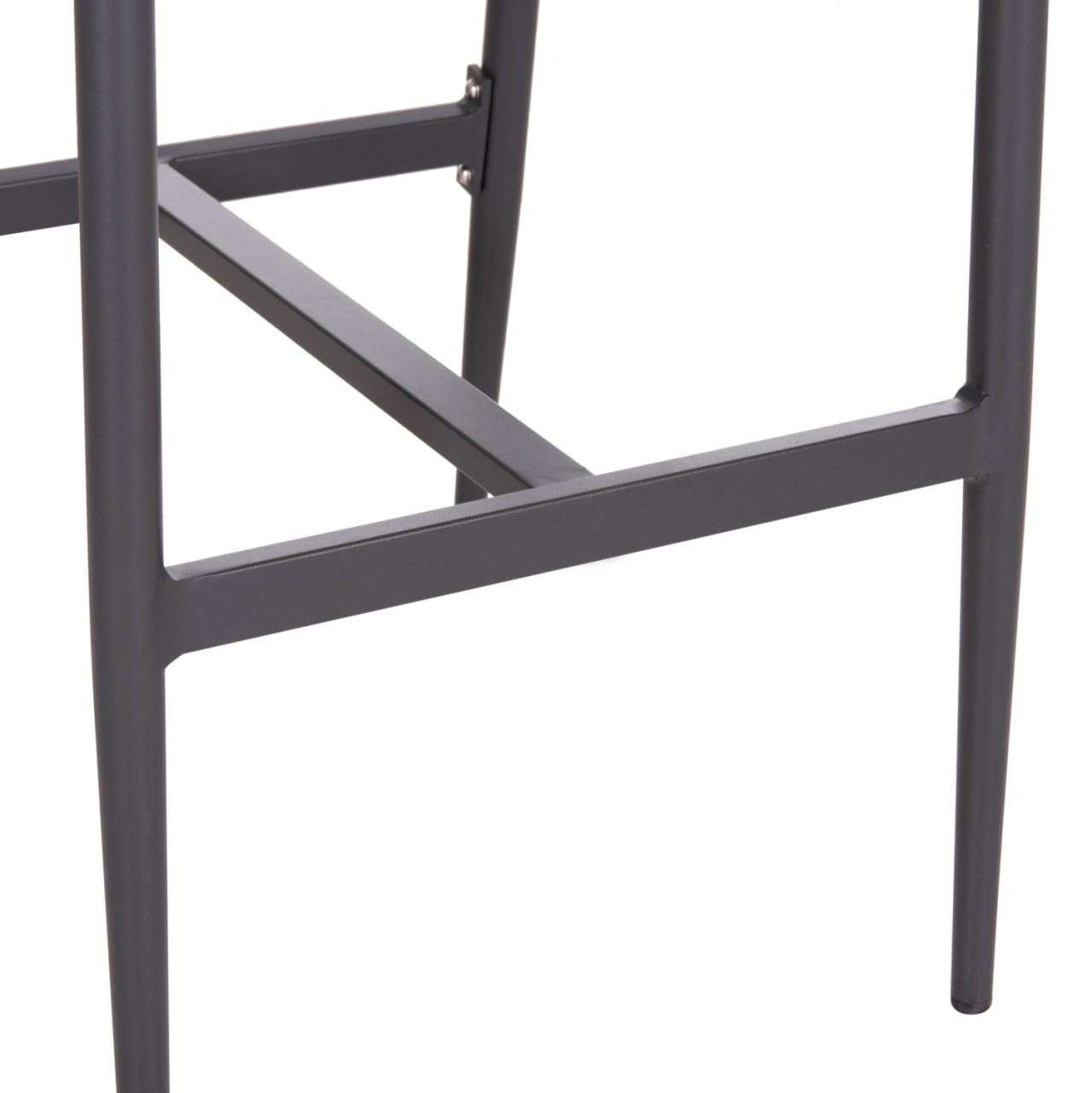 BAR STOOL MEDIUM HEIGHT NOJO HM5920.02 ANTHRACITE ALUMINUM--BEIGE SYNTHETIC RATTAN 40x55.5x99Hcm. [10]