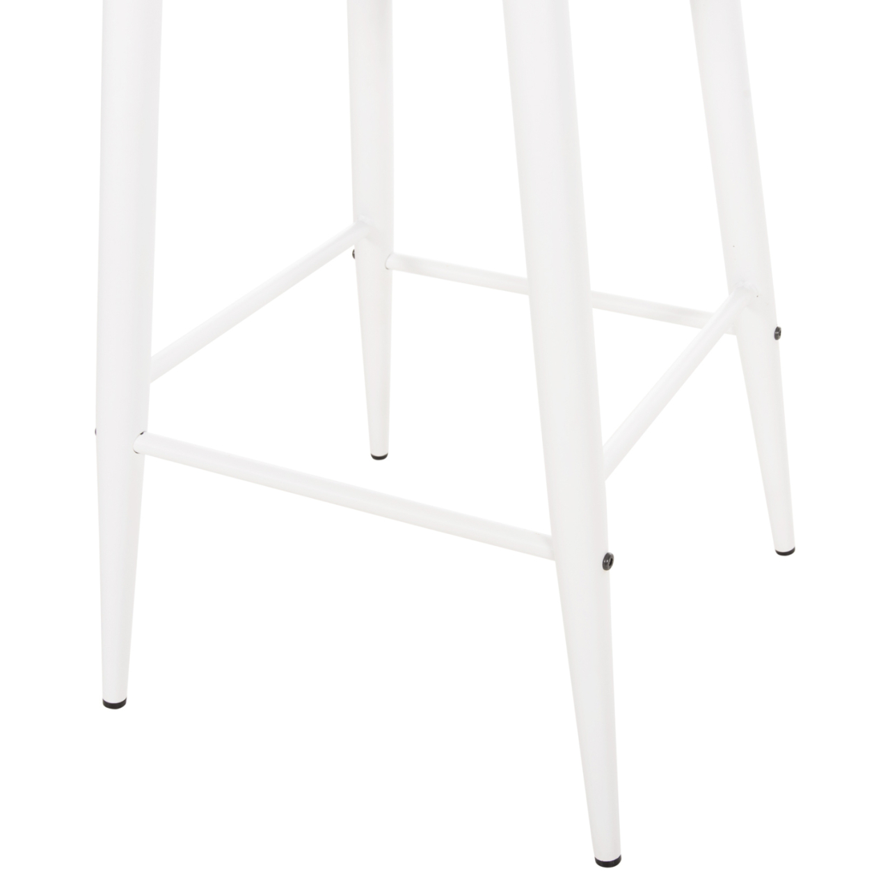 BAR STOOL MEDIUM HEIGHT VANESSA HM9300.11 POLYPROPYLENE and METAL-WHITE 45,5x46x97Hcm. [10]