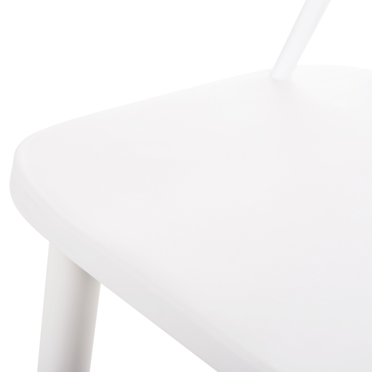 BAR STOOL MEDIUM HEIGHT VANESSA HM9300.11 POLYPROPYLENE and METAL-WHITE 45,5x46x97Hcm. [9]