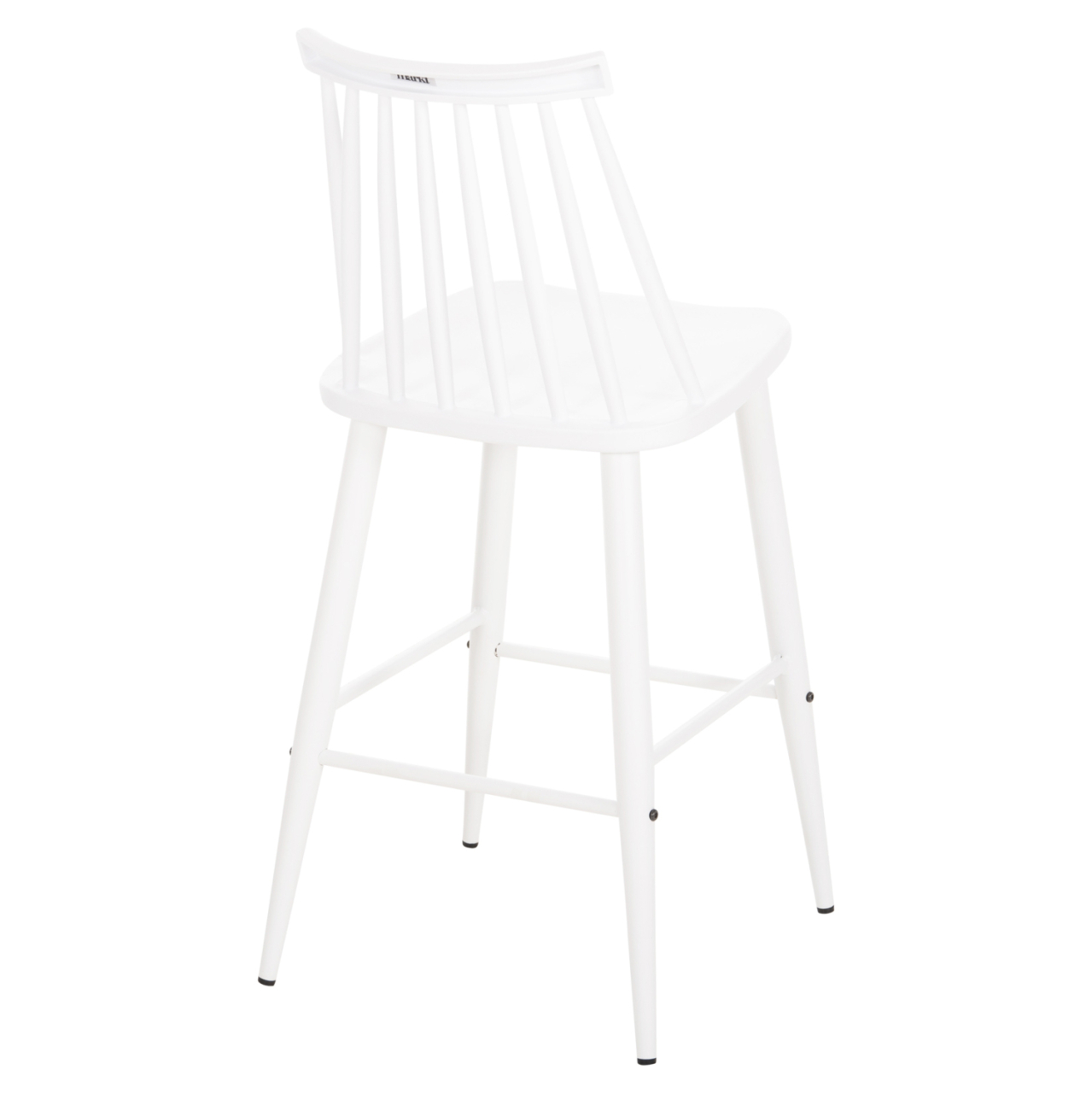 BAR STOOL MEDIUM HEIGHT VANESSA HM9300.11 POLYPROPYLENE and METAL-WHITE 45,5x46x97Hcm. [5]