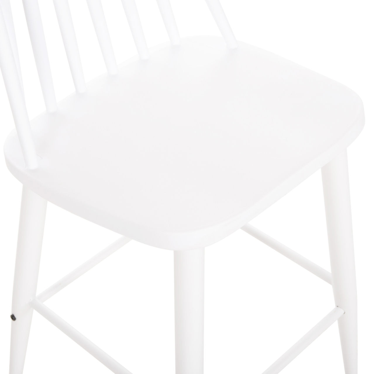 BAR STOOL MEDIUM HEIGHT VANESSA HM9300.11 POLYPROPYLENE and METAL-WHITE 45,5x46x97Hcm. [8]