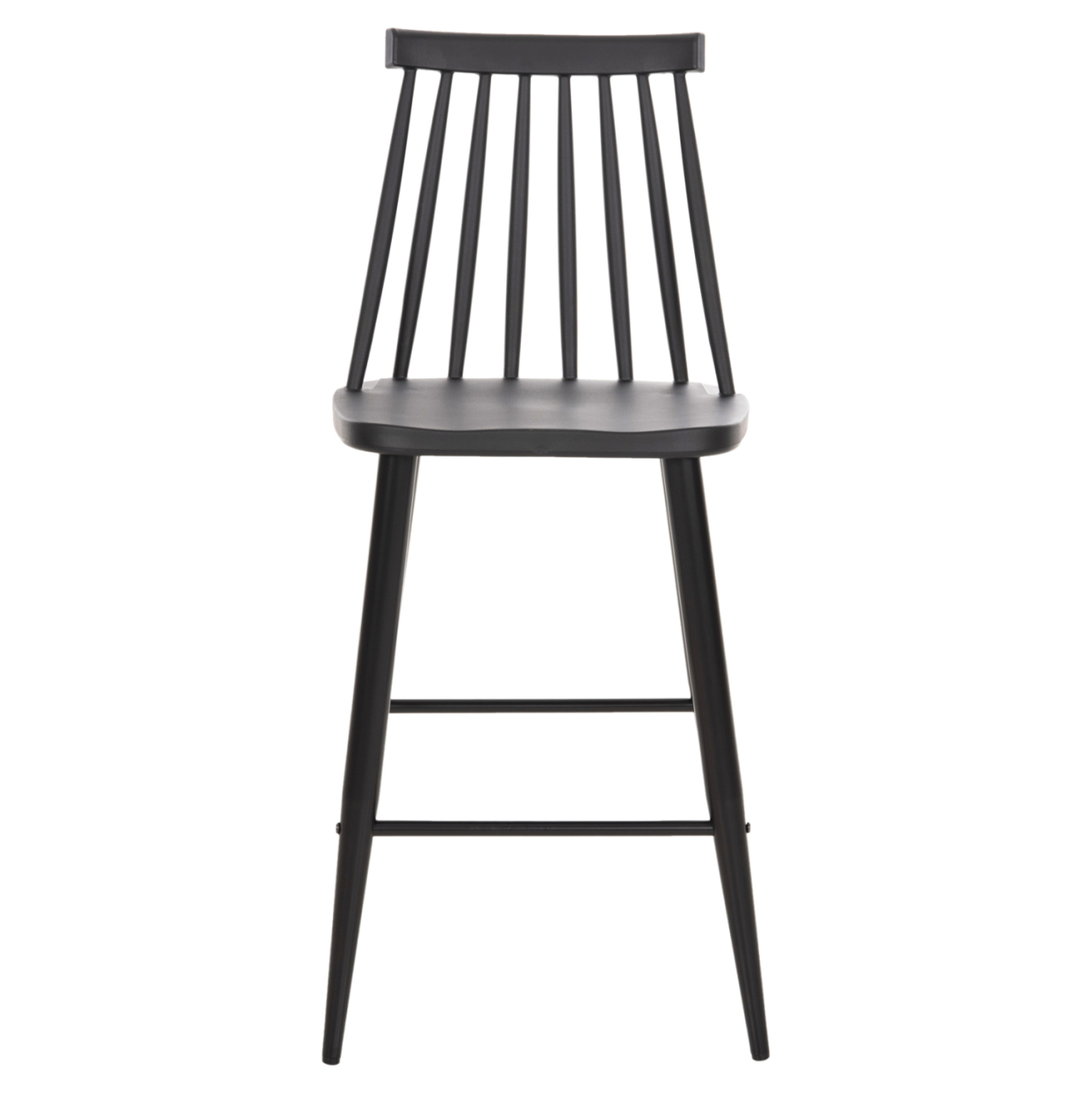 BAR STOOL MEDIUM HEIGHT VANESSA HM9300.12 POLYPROPYLENE and METAL-BLACK 45,5x46x97Hcm. [3]