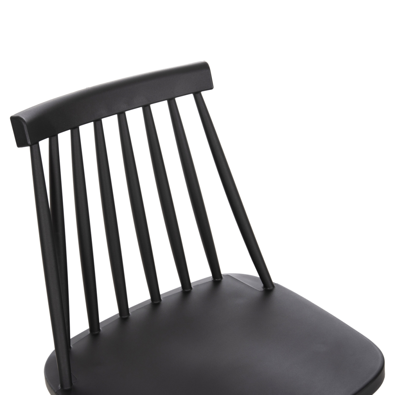 BAR STOOL MEDIUM HEIGHT VANESSA HM9300.12 POLYPROPYLENE and METAL-BLACK 45,5x46x97Hcm. [7]