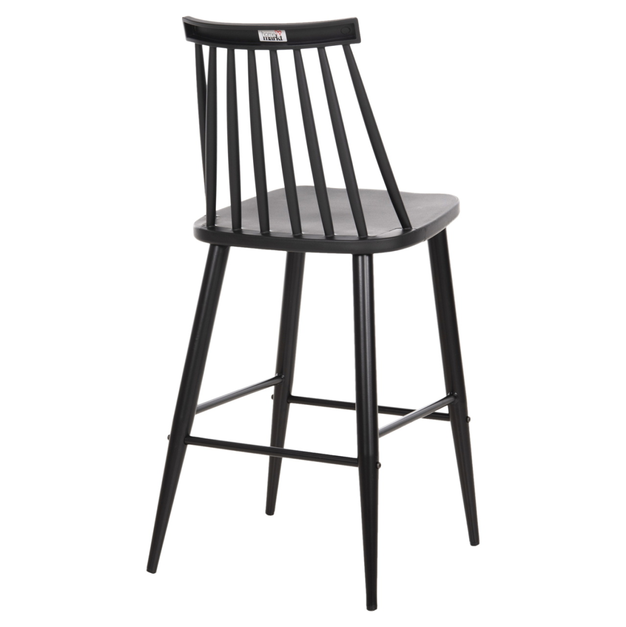 BAR STOOL MEDIUM HEIGHT VANESSA HM9300.12 POLYPROPYLENE and METAL-BLACK 45,5x46x97Hcm. [5]