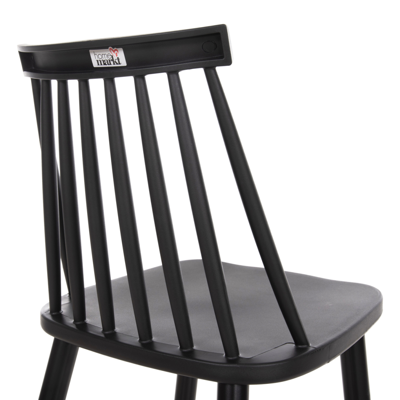 BAR STOOL MEDIUM HEIGHT VANESSA HM9300.12 POLYPROPYLENE and METAL-BLACK 45,5x46x97Hcm. [9]