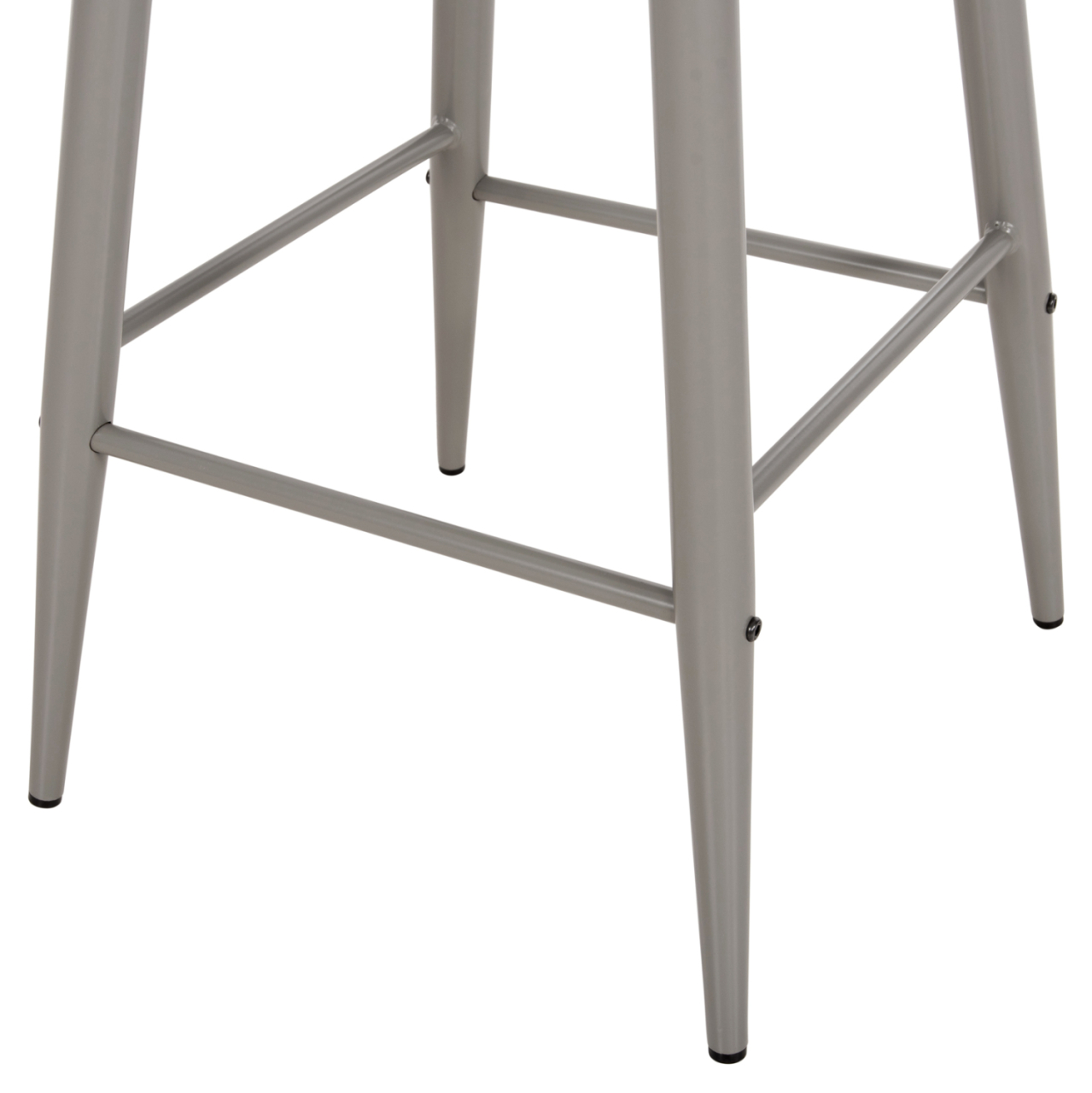 BAR STOOL MEDIUM HEIGHT VANESSA HM9300.20 POLYPROPYLENE and METAL-GREY 45,5x46x97Hcm. [10]