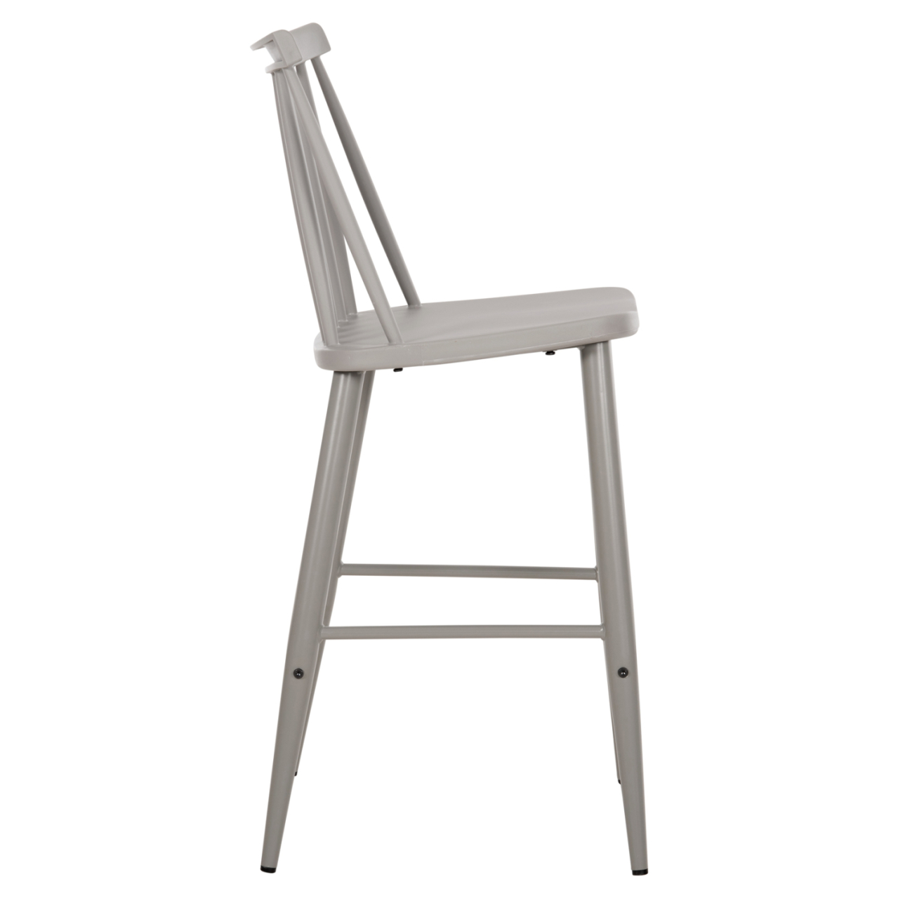BAR STOOL MEDIUM HEIGHT VANESSA HM9300.20 POLYPROPYLENE and METAL-GREY 45,5x46x97Hcm. [4]
