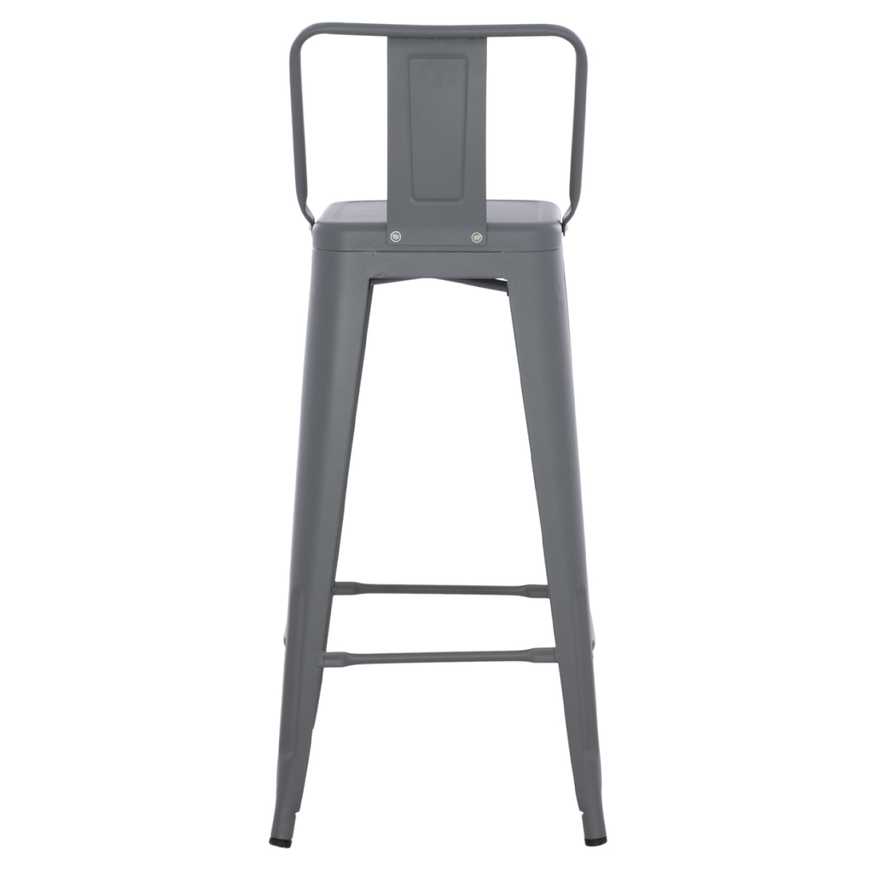 BAR STOOL MELITA HM8643.10 METAL WITH BACKREST IN GREY 43Χ43Χ100Hcm. [6]