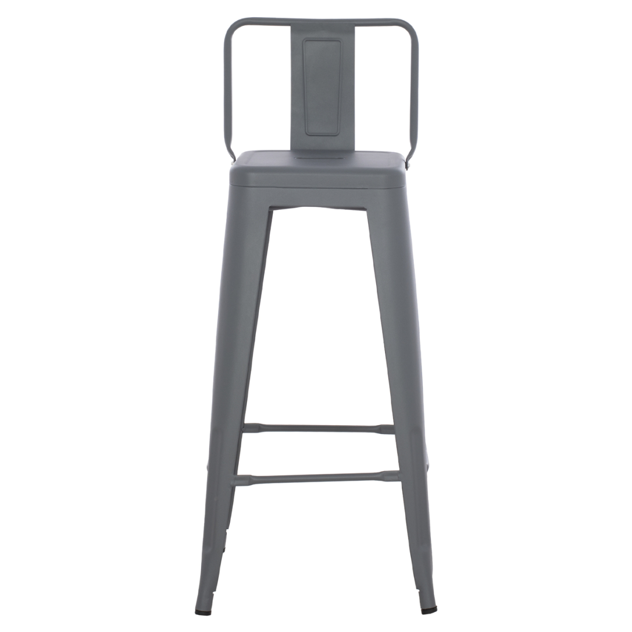 BAR STOOL MELITA HM8643.10 METAL WITH BACKREST IN GREY 43Χ43Χ100Hcm. [3]