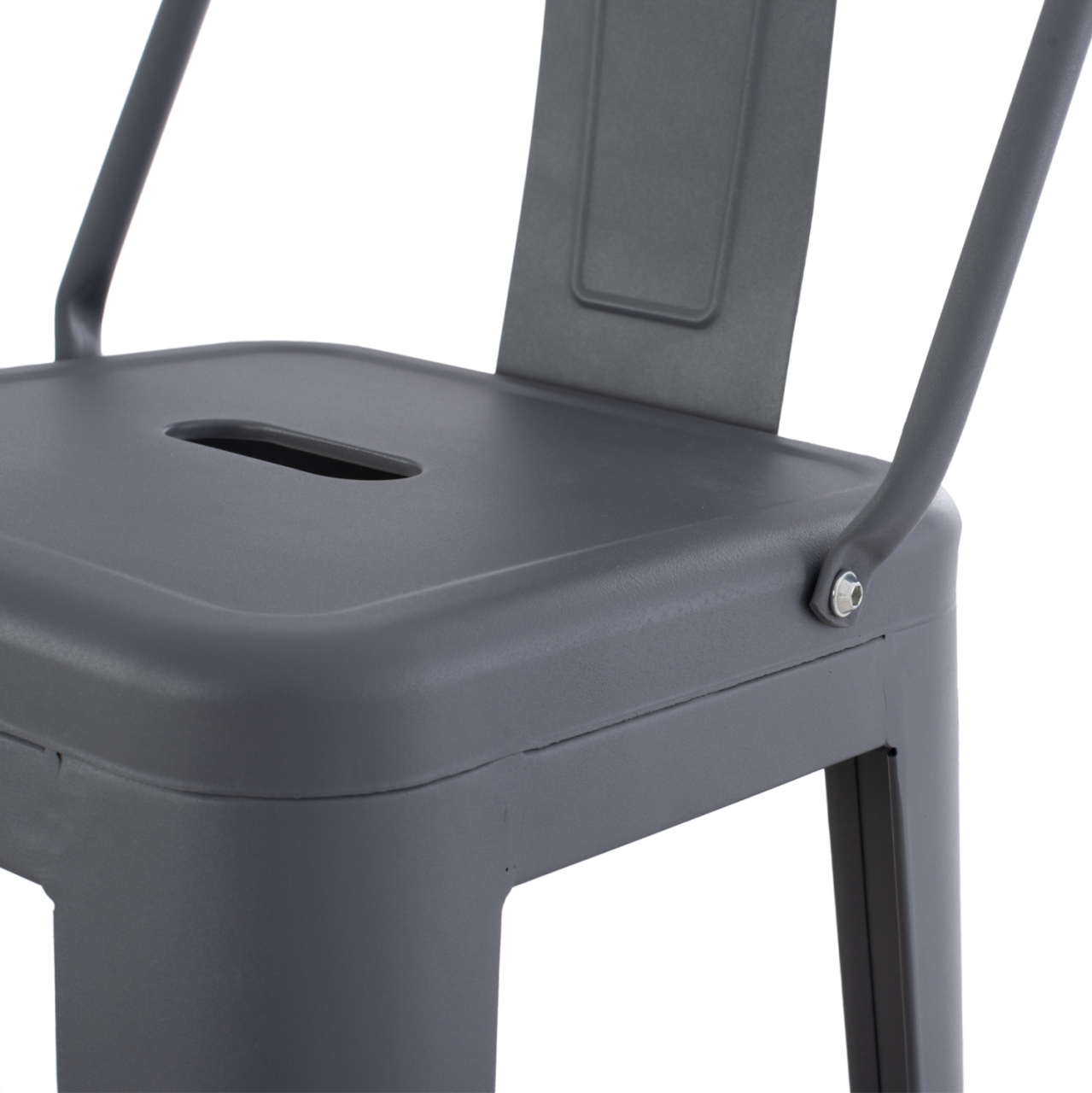 BAR STOOL MELITA HM8643.10 METAL WITH BACKREST IN GREY 43Χ43Χ100Hcm. [9]