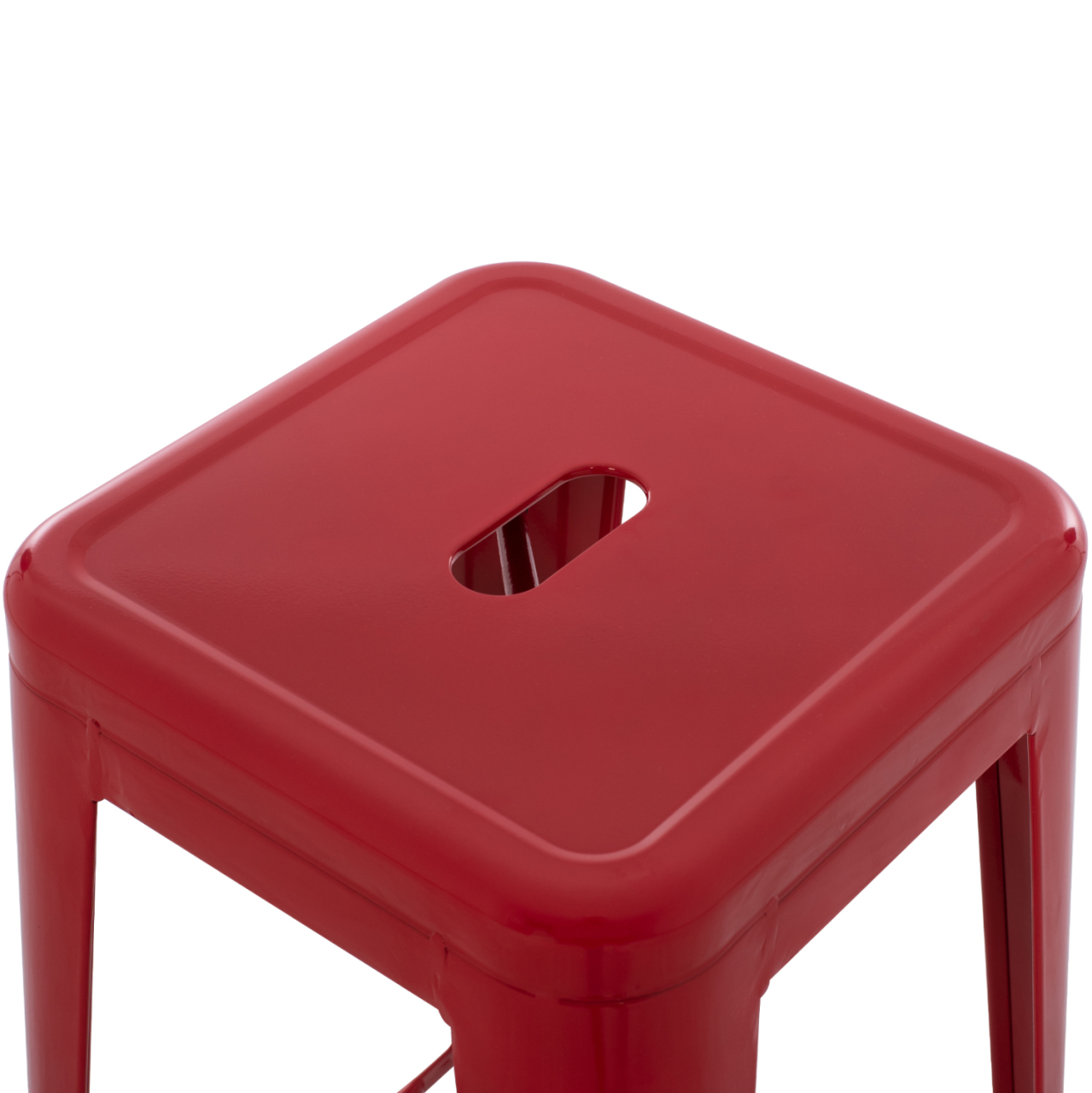 BAR STOOL MELITA-PRO HM8642.44 METAL IN RED 43x43x78Hcm. [5]