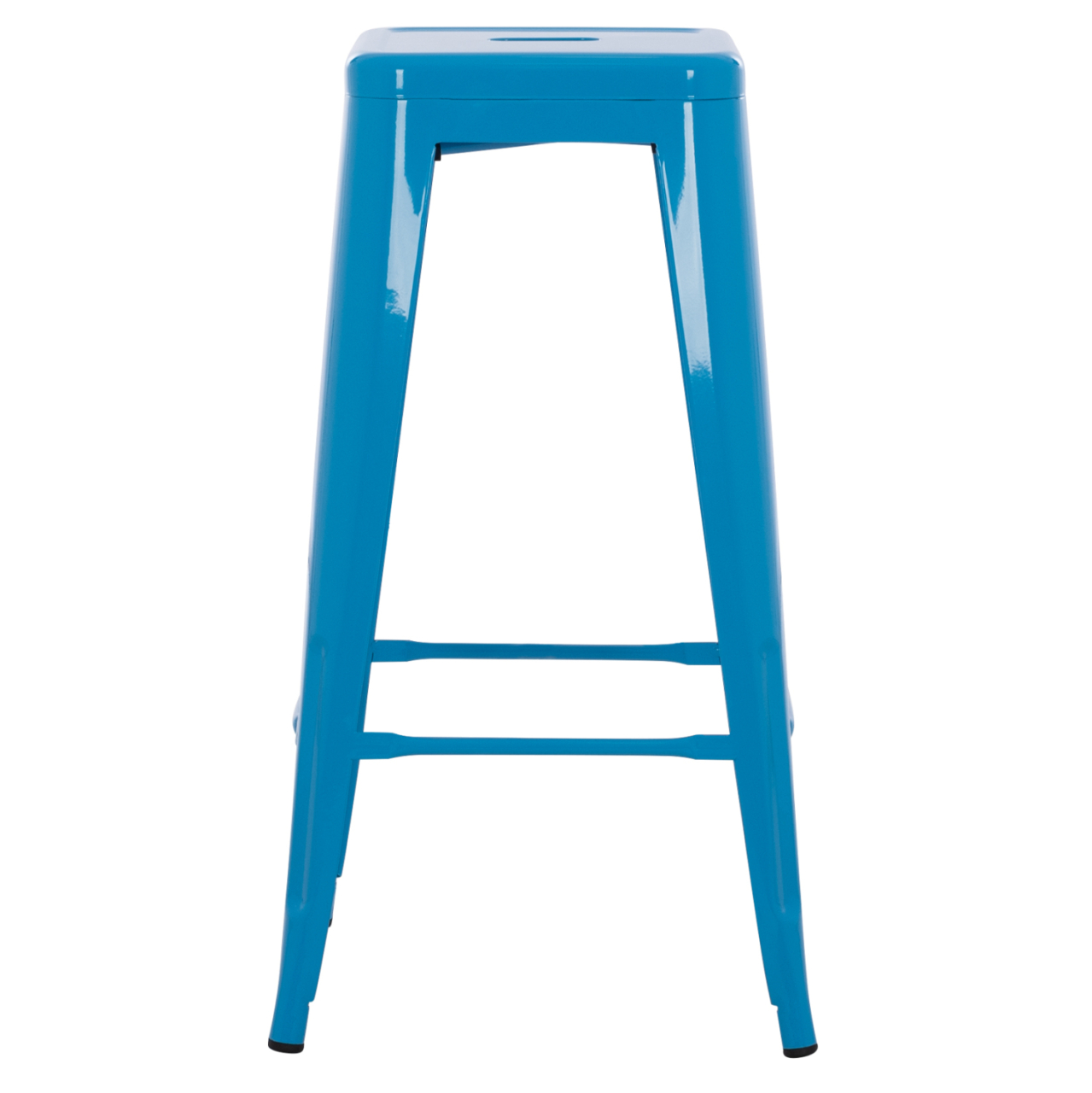 BAR STOOL MELITA-PRO HM8642.48 METAL IN BLUE 43x43x78Hcm. [3]