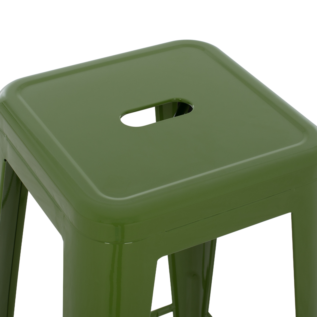 BAR STOOL MELITA-PRO HM8642.53 METAL IN LIGHT OLIVE GREEN 43x43x78Hcm. [5]