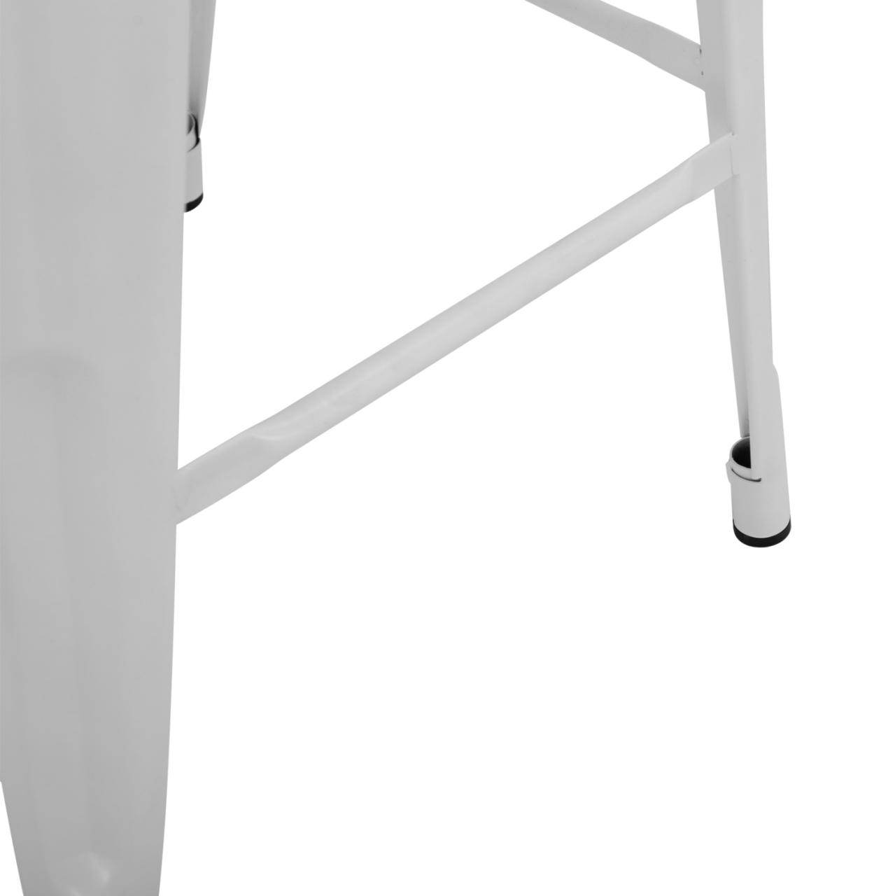 Bar Stool Middle Height Melita with back white matte HM8574.31 42x42x89,5cm [10]