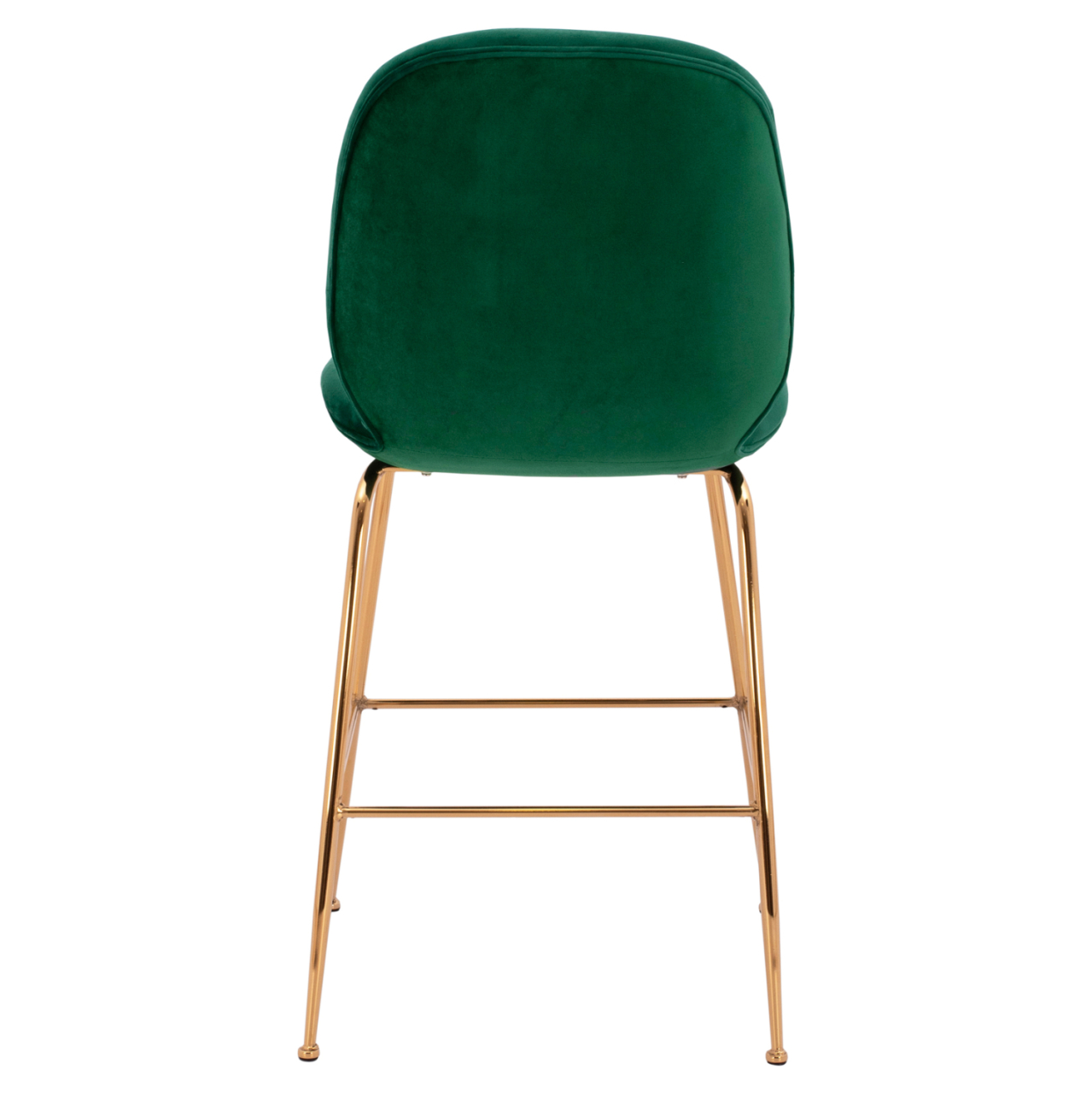 Bar Stool Middle Height Nora HM8524.03 Velvet Cyppress Green and Gold metallic Frame 52x61,5x103 cm. [6]