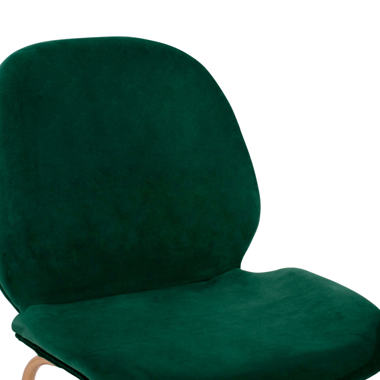 Bar Stool Middle Height Nora HM8524.03 Velvet Cyppress Green and Gold metallic Frame 52x61,5x103 cm. [7]