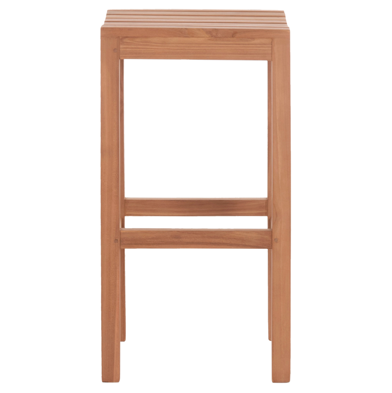 BAR STOOL NIKOL HM18109 TEAK WOOD IN NATURAL COLOR 40x40x77Hcm. [5]