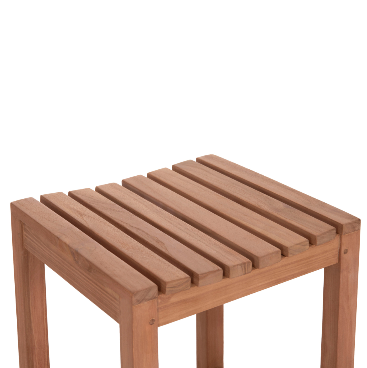 BAR STOOL NIKOL HM18109 TEAK WOOD IN NATURAL COLOR 40x40x77Hcm. [6]