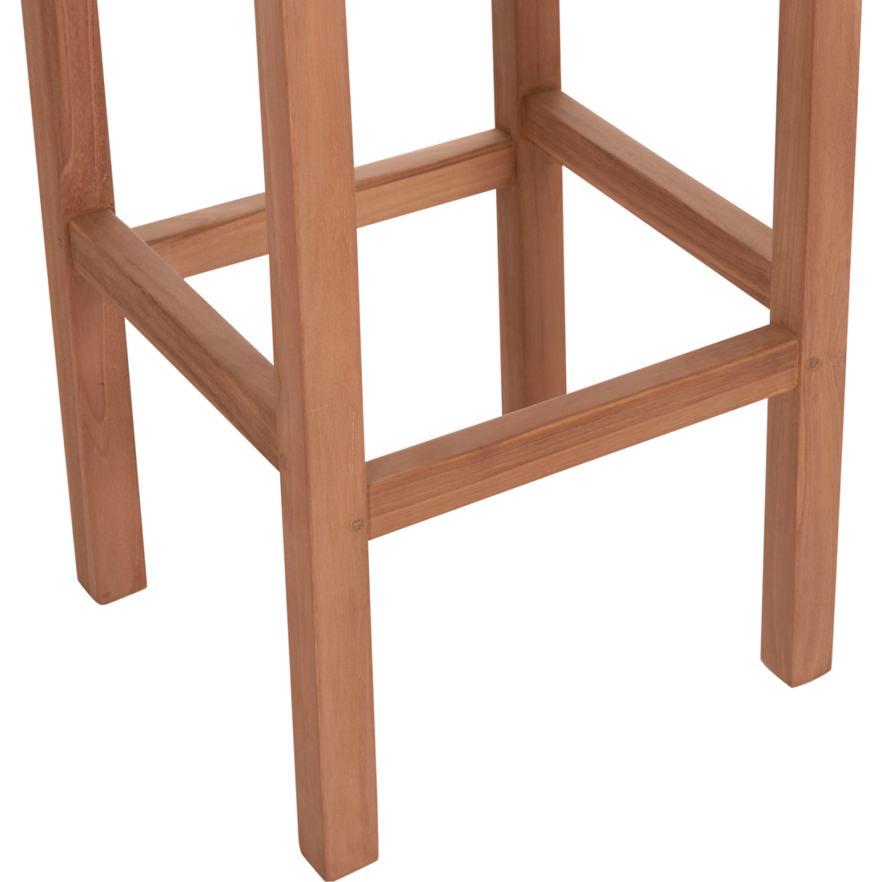 BAR STOOL NIKOL HM18109 TEAK WOOD IN NATURAL COLOR 40x40x77Hcm. [7]