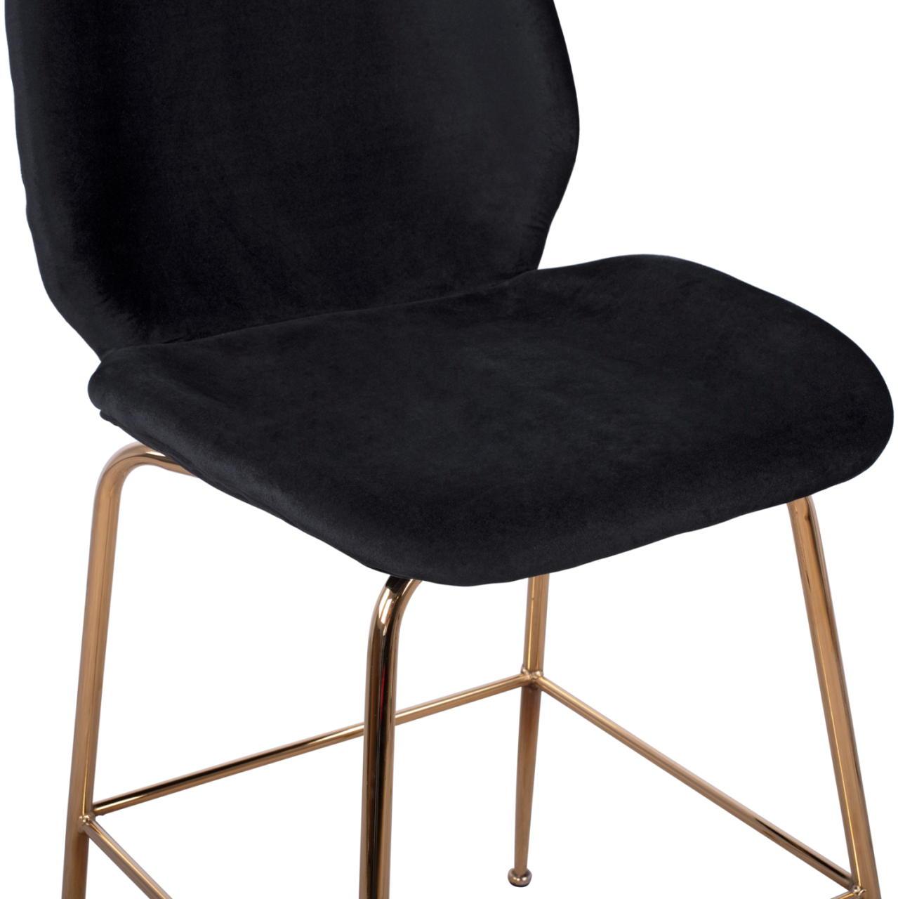 Bar Stool Nora Black Velvet and Gold Metallic Frame HM8524.04 48x61x103 cm [8]