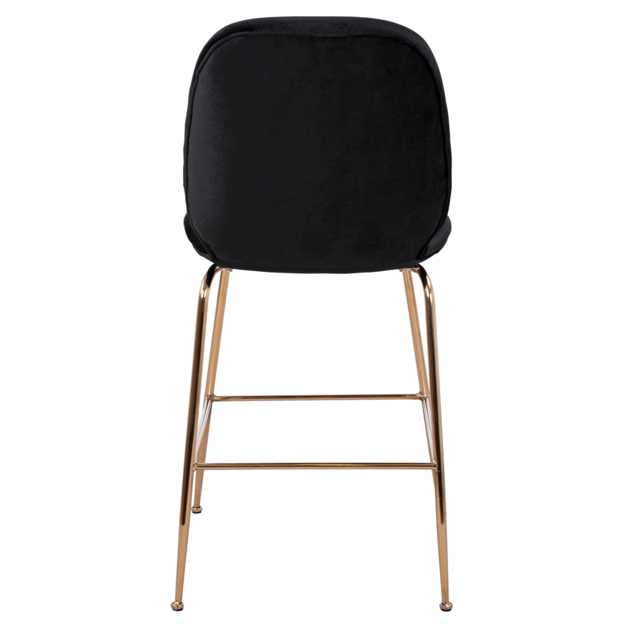 Bar Stool Nora Black Velvet and Gold Metallic Frame HM8524.04 48x61x103 cm [6]