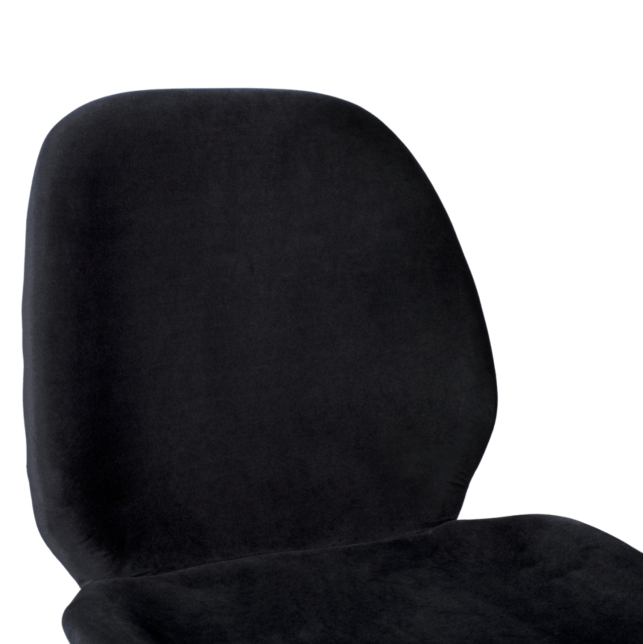 Bar Stool Nora Black Velvet and Gold Metallic Frame HM8524.04 48x61x103 cm [7]