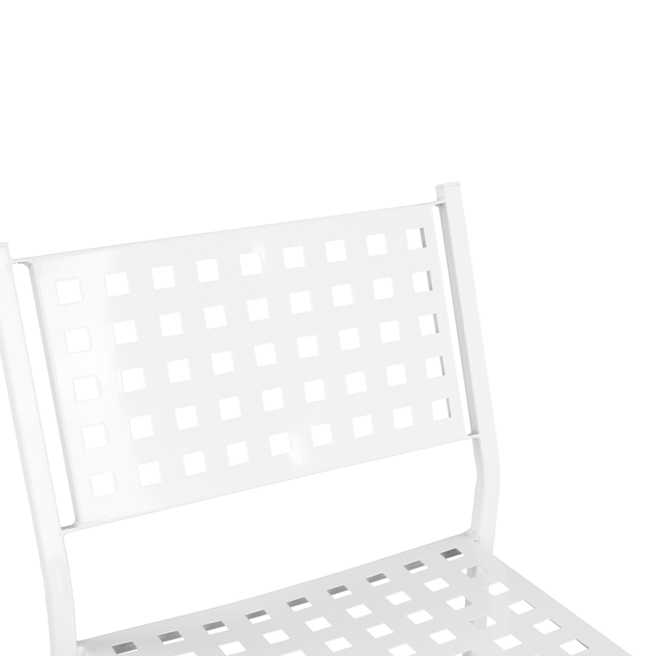 Bar Stool Olympias Metallic HM5528.02 White color 47x58x111cm [7]