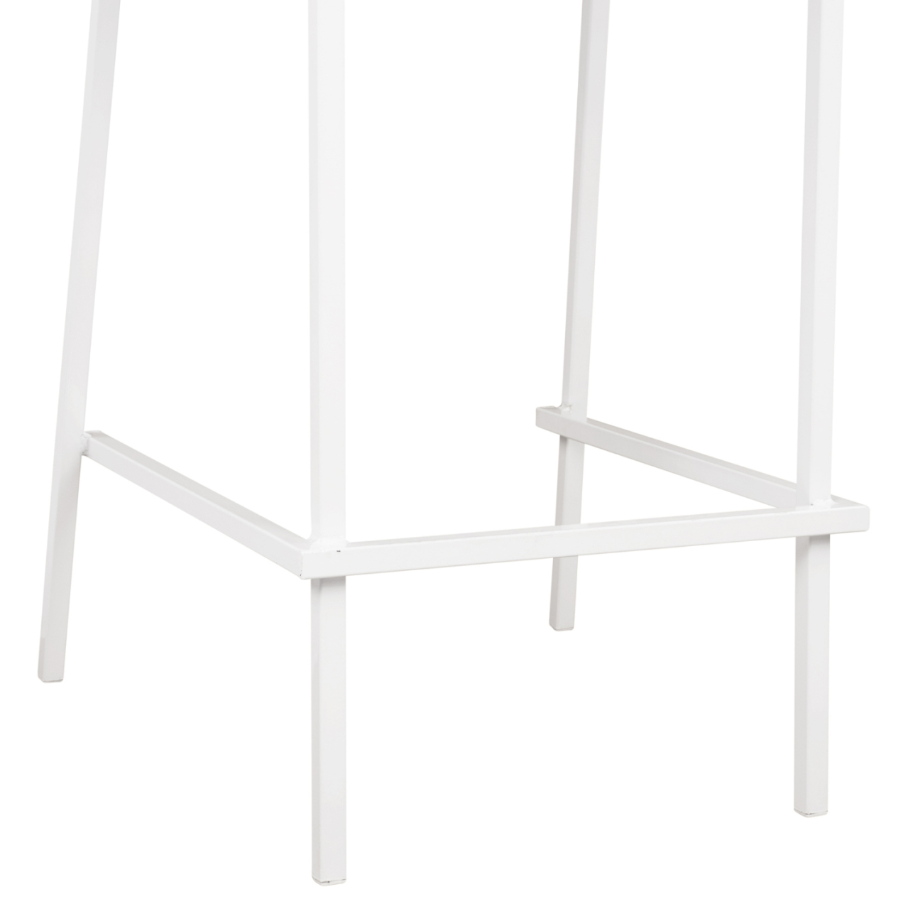 Bar Stool Olympias Metallic HM5528.02 White color 47x58x111cm [10]