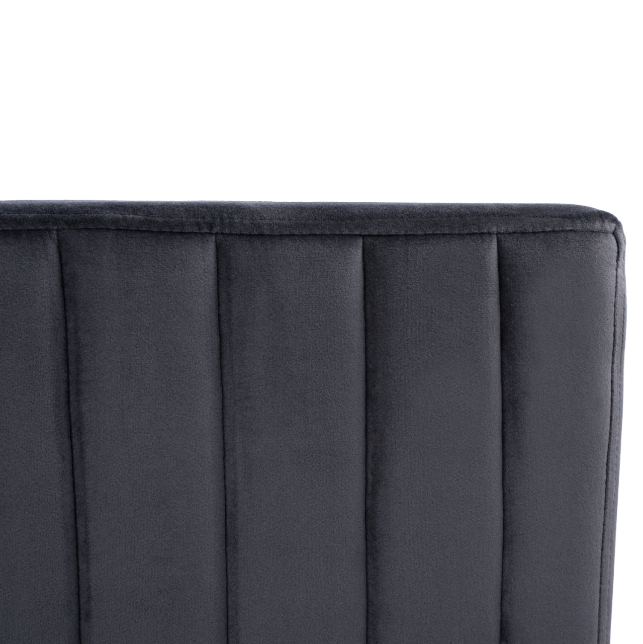 Bar Stool Piper Velvet Grey and Black Metallic Frame HM8525.01 40x49x96 cm [8]