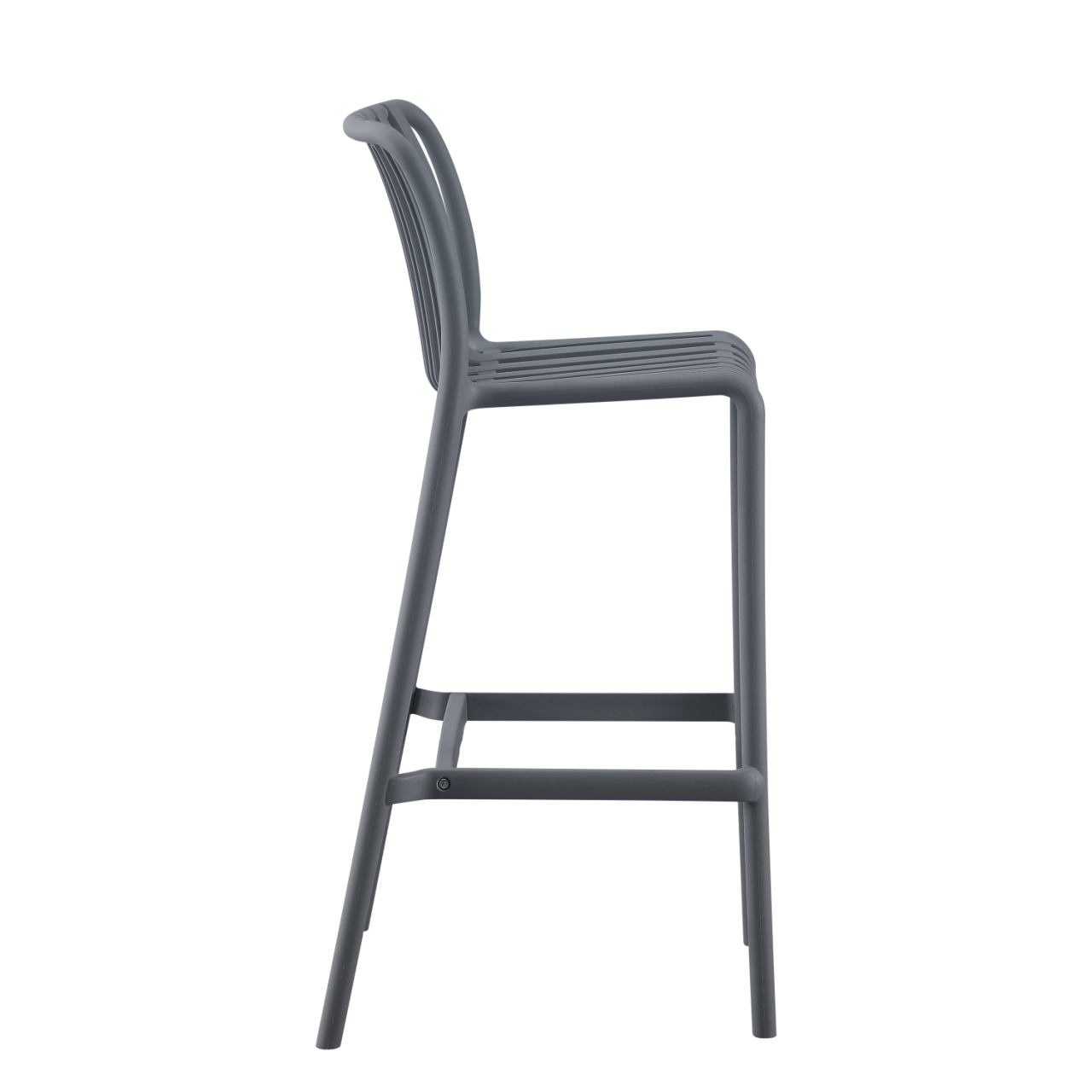 BAR STOOL POLYPROPYLENE CONVEE HM6098.03 GREY 38,5x49,5x102Hcm. [3]