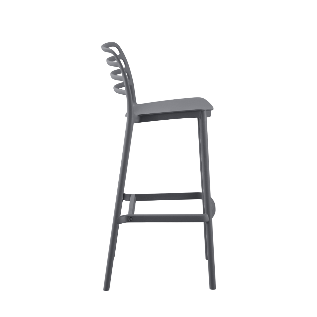 BAR STOOL POLYPROPYLENE GREY HM6099.03 GREY 37,2x50x101,5Hcm. [3]