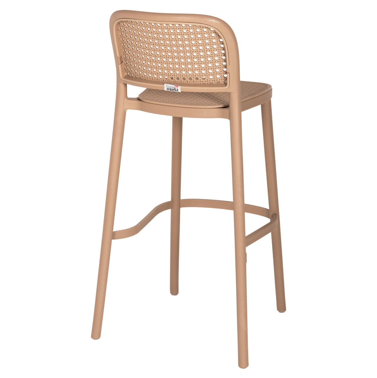 BAR STOOL POLYPROPYLENE HM5939.03 IN CAPPUCCINO COLOR 51x52x104Hcm. [5]