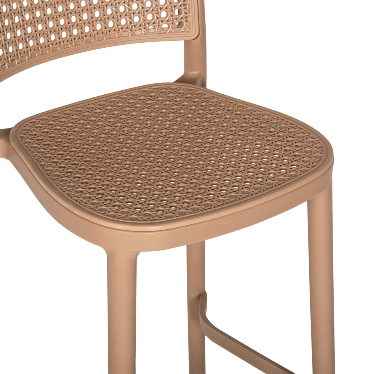 BAR STOOL POLYPROPYLENE HM5939.03 IN CAPPUCCINO COLOR 51x52x104Hcm. [9]
